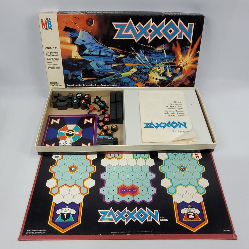 Zaxxon Vintage 1983 Board Game by Milton Bradley